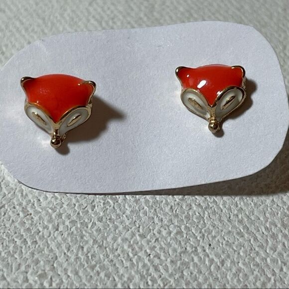Fox enamel 🦊 stud earrings - Picture 5 of 5